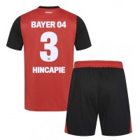 Camiseta Bayer Leverkusen Piero Hincapie #3 Primera Equipación Replica 2024-25 para niños mangas cortas (+ Pantalones cortos)